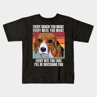 Every Snack You Make, Every Meal You Make, Every Bite You Take, I'll be Watching You Kids T-Shirt